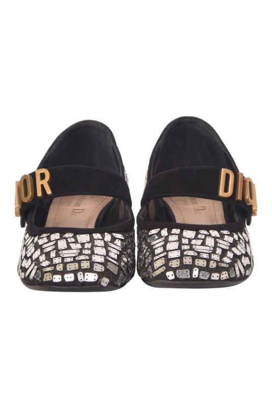 Christian Dior Black Block Heels