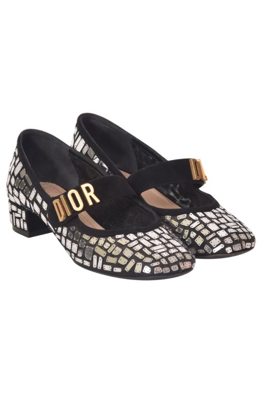 Christian Dior Black Block Heels