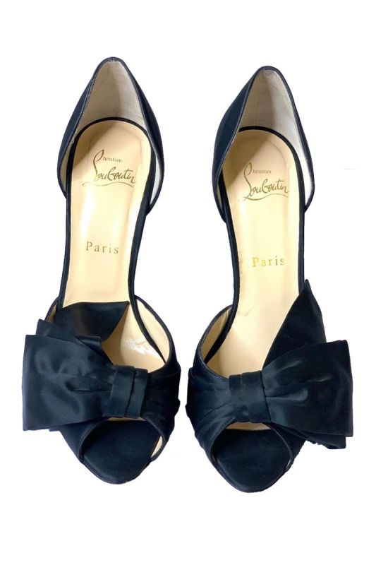 CHRISTIAN DIOR BOW T DORCET HEELS