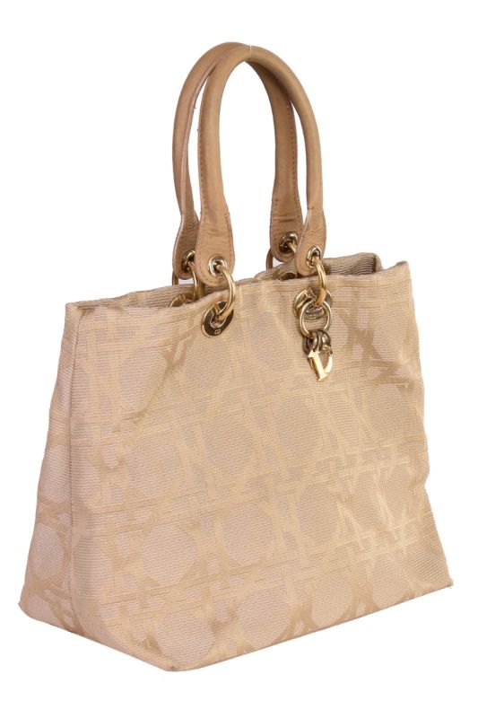 CHRISTIAN DIOR CANNAGE JACQUARD BAG