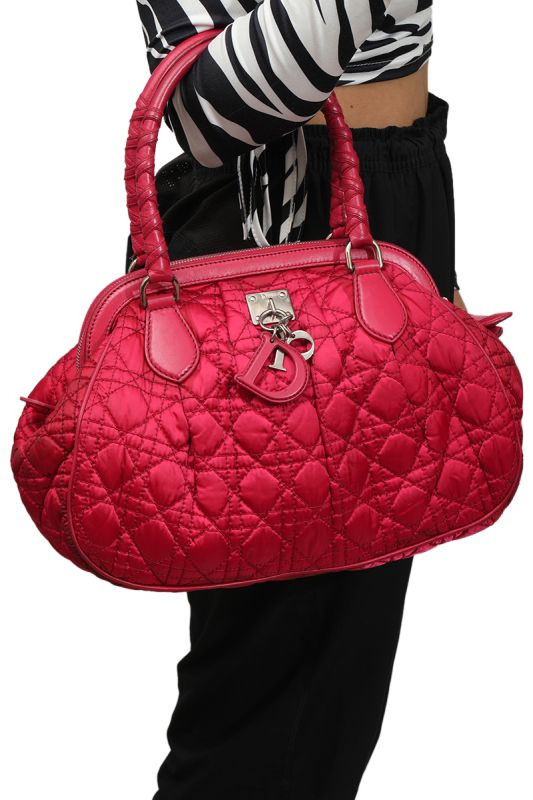 Christian Dior Cannage Nylon Charming Doctor Bag RT167-10