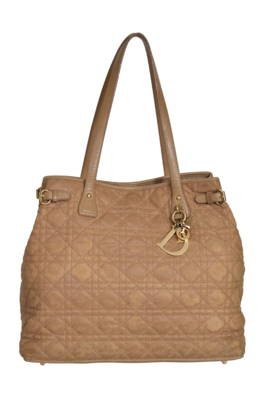 Christian Dior CannagePanarea Beige Tote Bag