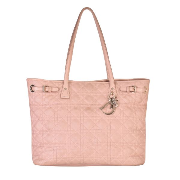 CHRISTIAN DIOR CANNAGE QUILTED PANAREA TOTE BAG