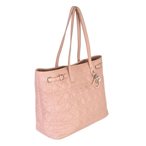 CHRISTIAN DIOR CANNAGE QUILTED PANAREA TOTE BAG
