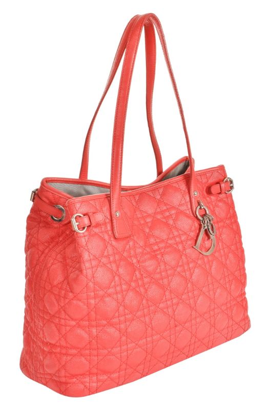 CHRISTIAN DIOR CANNAGE QUILTED PANAREA TOTE BAG RT77-10