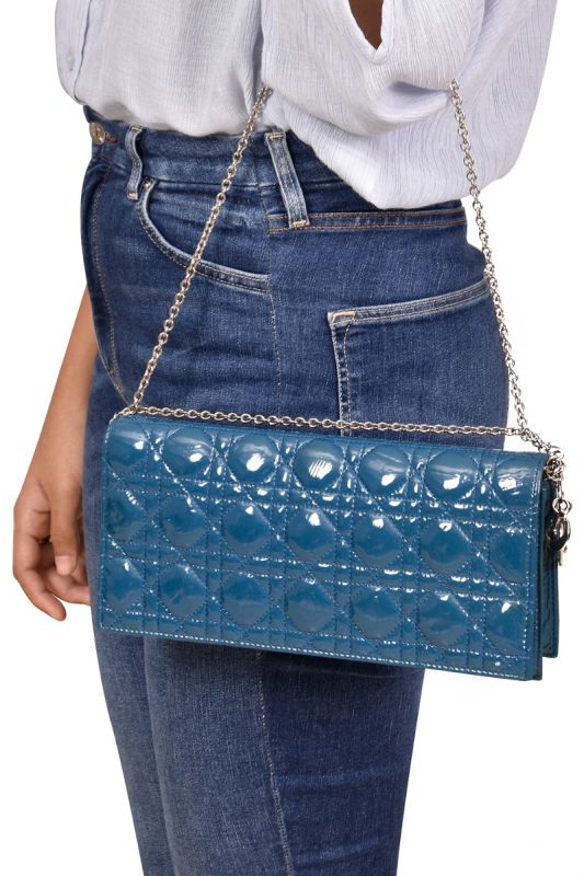 Christian Dior CannagePatent Leather Sling