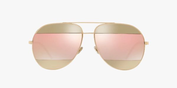 CHRISTIAN DIOR GOLD/PINK SPLIT AVIATOR