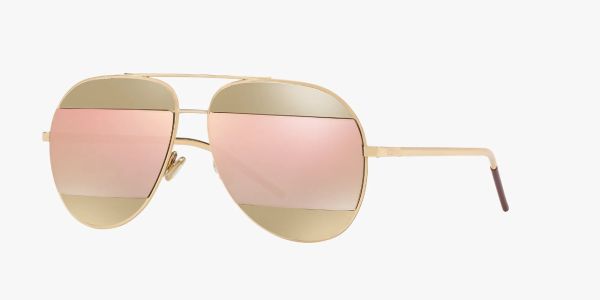 CHRISTIAN DIOR GOLD/PINK SPLIT AVIATOR