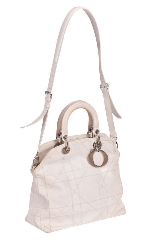 Christian Dior Granville Boston Lambskin Tote Bag