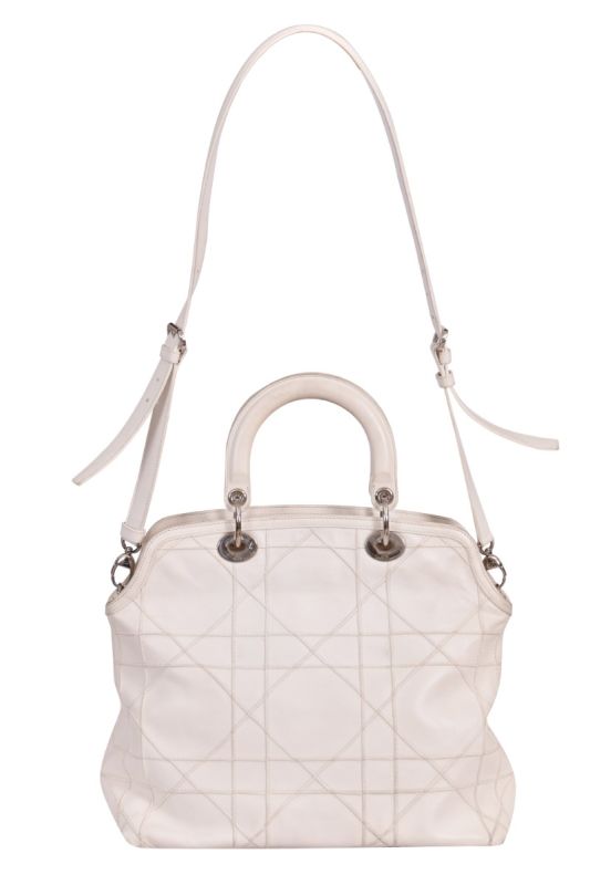Christian Dior Granville Boston Lambskin Tote Bag