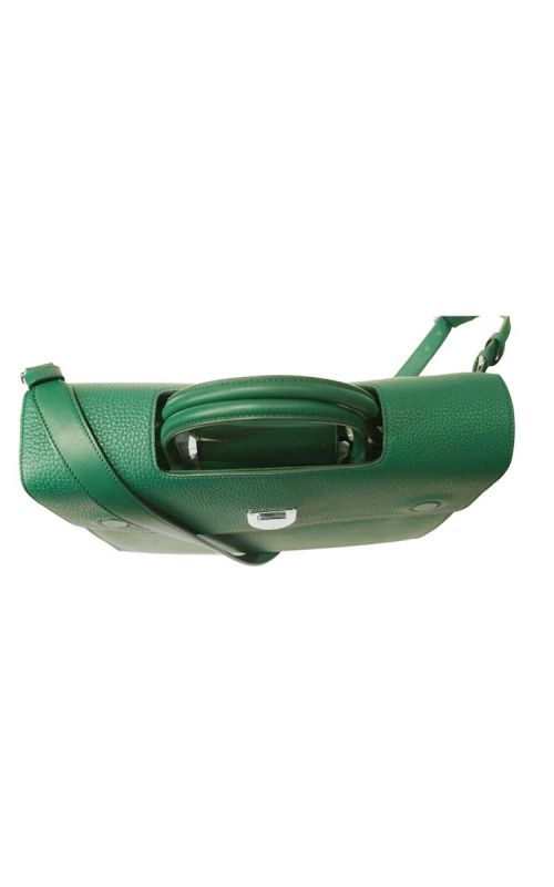 CHRISTIAN DIOR GREEN LEATHER LARGE DIOREVER TOTE