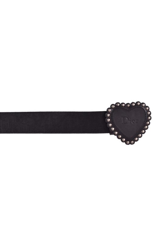 Christian Dior Heart Buckle Oblique Monogram Belt