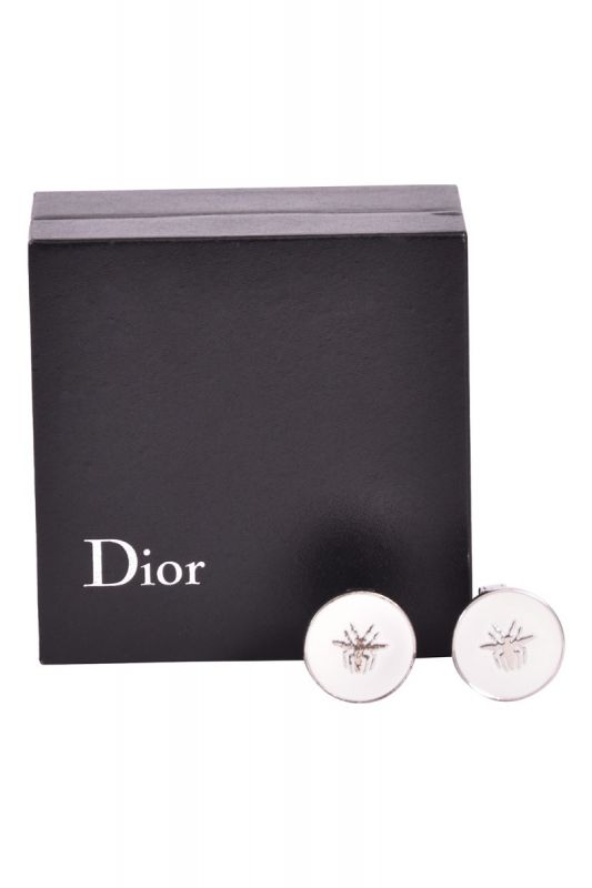Christian Dior Homme Ivory Lacquer Bee Cufflinks