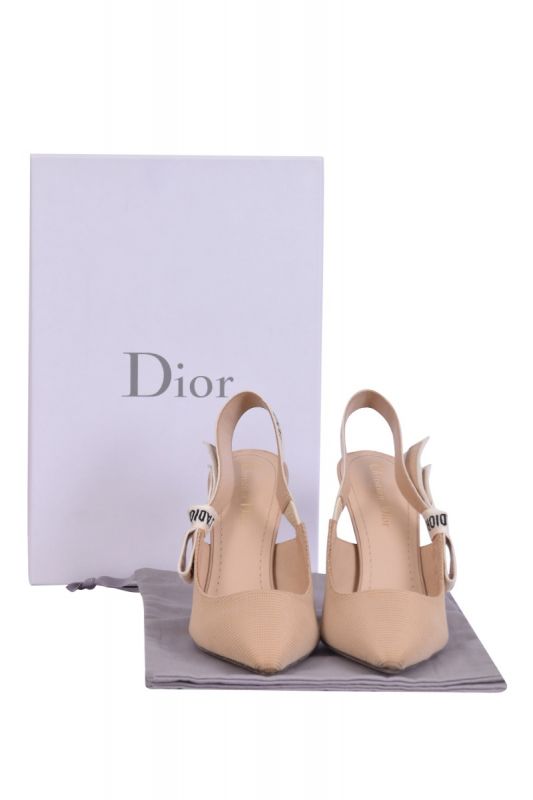 Christian Dior J’adior Slingback Nude Technical Fabric Pump