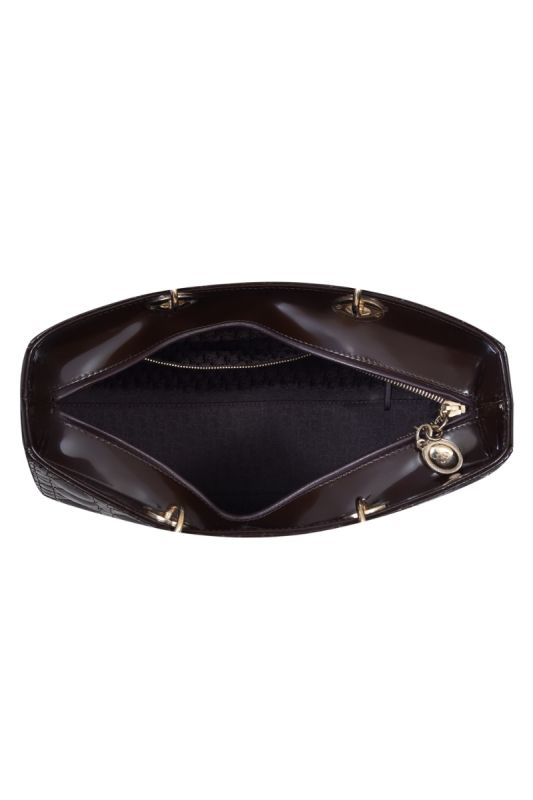Christian Dior Lady Dior Patent Cannage Calfskin Handbag