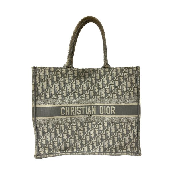 Christian Dior Large Grey Book Tote Bag