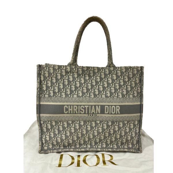 Christian Dior Large Grey Book Tote Bag