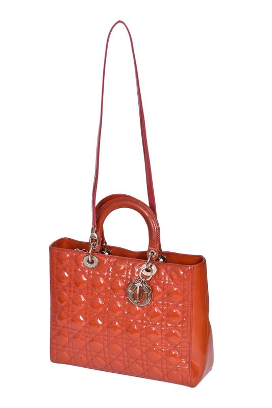 Christian Dior Large Patent Leather Lady Dior