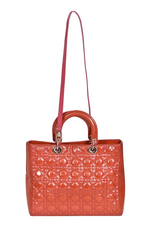 Christian Dior Large Patent Leather Lady Dior