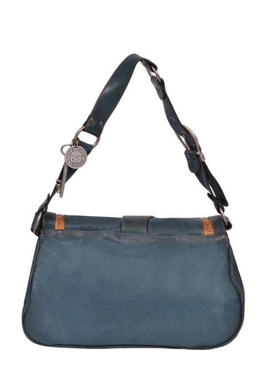 Christian Dior  Leather Large Gauncho Double Saddle Shoulder Bag