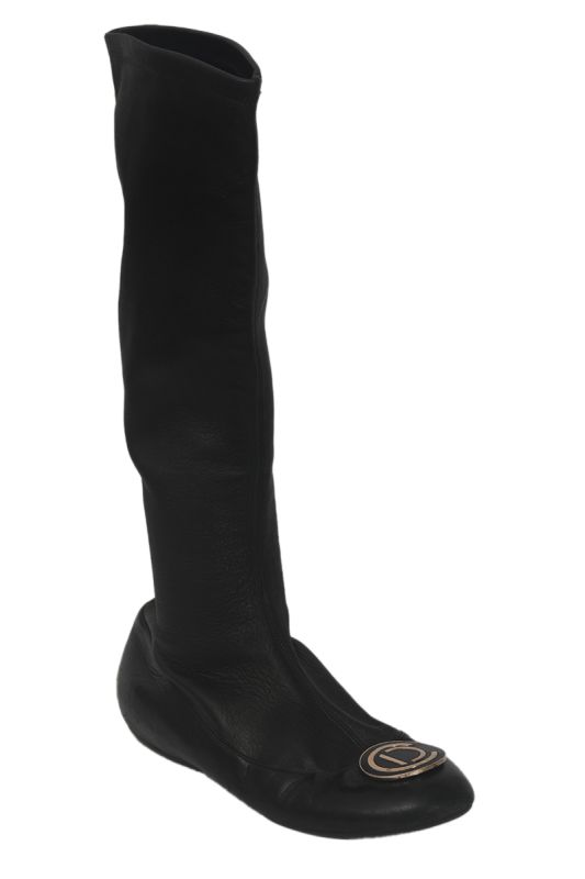 Christian Dior Logo Knee High EU 36.5 Boots