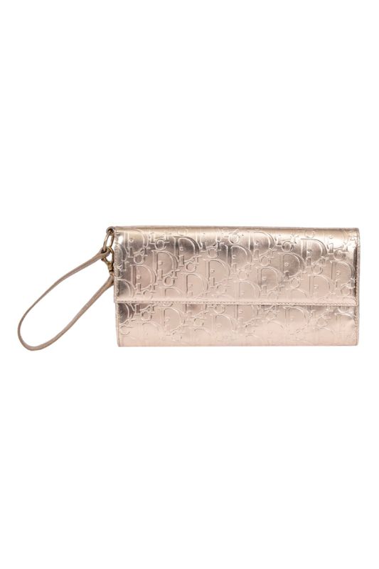 Christian Dior Metallic Monogram Wristlet