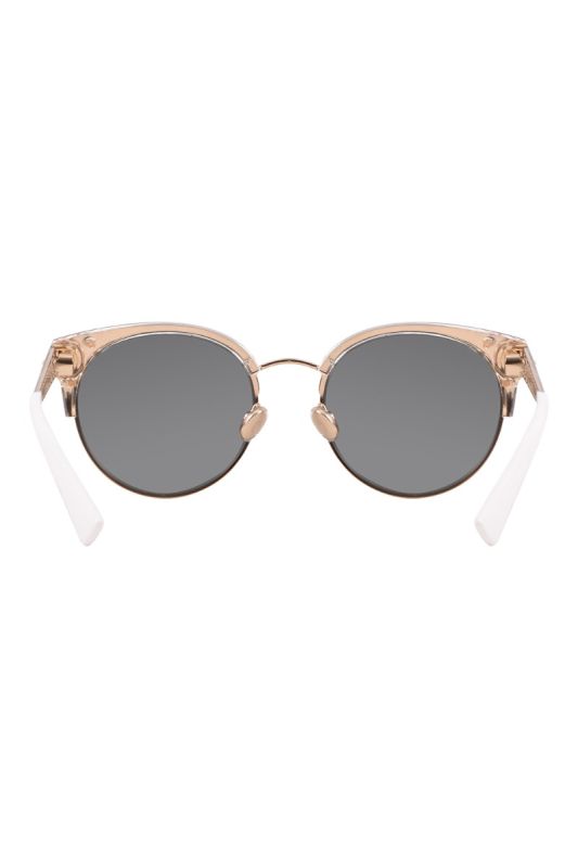 Christian Dior Mini Sup Silver Mirror Cat Eye Sunglasses