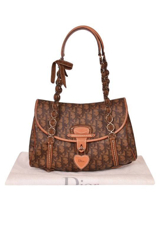 Christian Dior Monogram Romantique Trotter Flap Bag