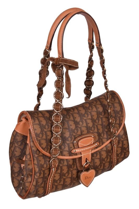 Christian Dior Monogram Romantique Trotter Flap Bag