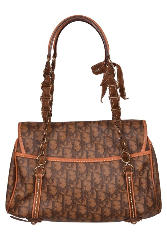Christian Dior Monogram Romantique Trotter Flap Bag