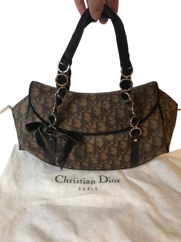 Christian Dior Monogram Romantique Trotter Shoulder Bag