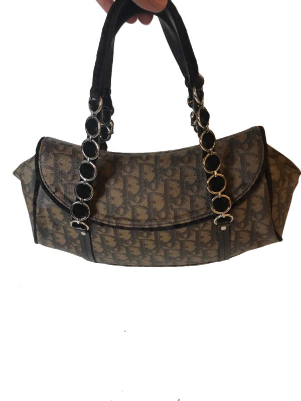 Christian Dior Monogram Romantique Trotter Shoulder Bag