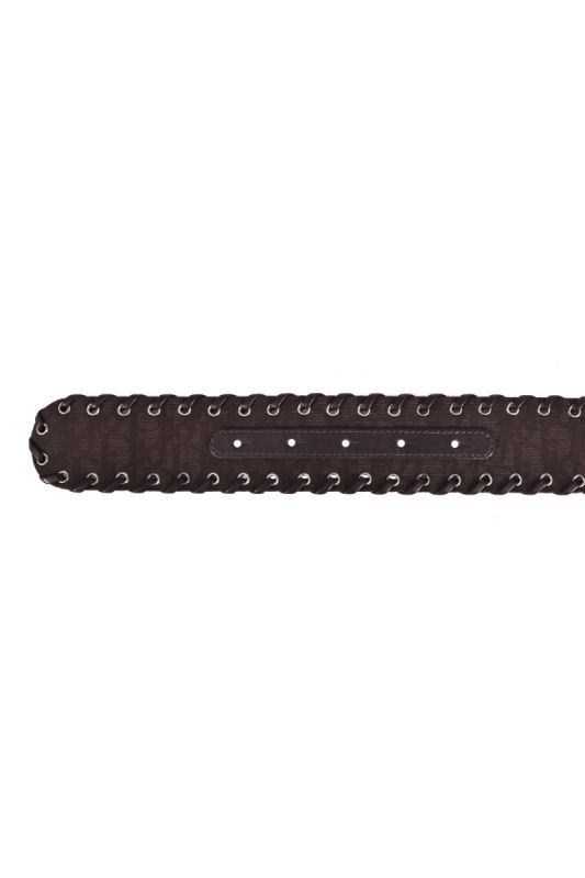 Christian Dior Oblique Monogram Brown Belt with Tassels