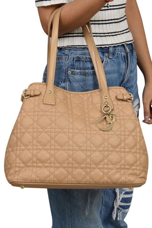 Christian Dior PanareaCannageQuilted Handbag