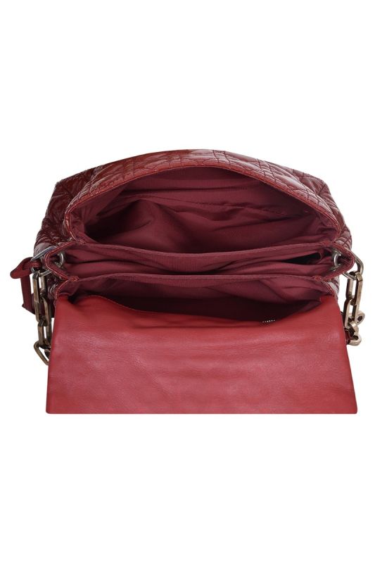 Christian Dior Patent Leather CannageNew Lock Flap Bag