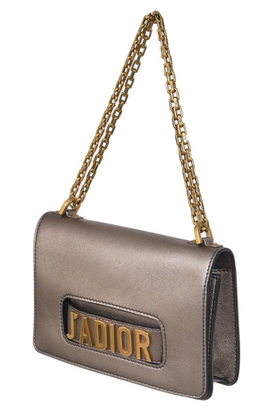 Christian Dior Silver J’Adior Calfskin Flap Bag