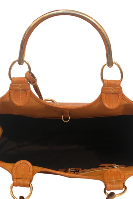 Christian Dior Tan Leather 61 Tote Bag