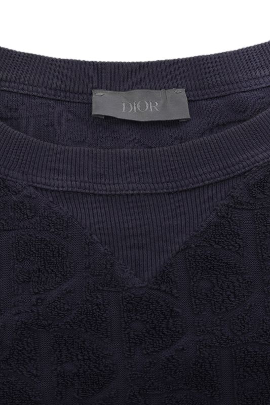 Christian Dior Textured Purple T Shirt