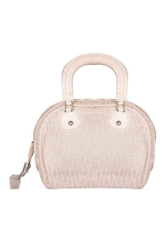 Christian Dior White Gambler Cubes Bag