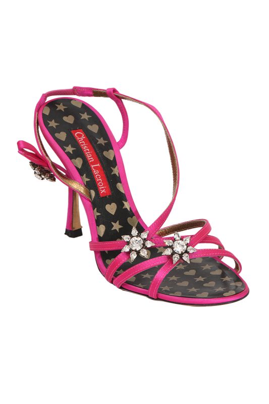 Christian Lacroix Studded Pink EU 38 Sandals