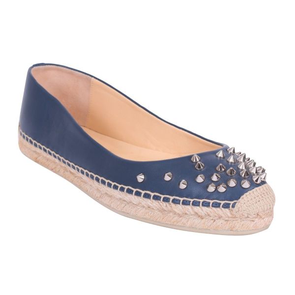 CHRISTIAN LOUBOUTIN ALIOCHETTE STUDDED SPIKED FLATS