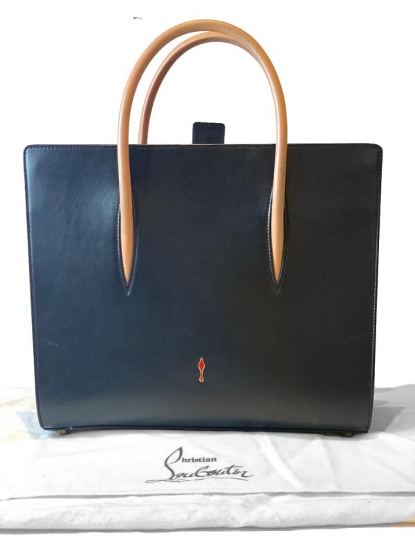 CHRISTIAN LOUBOUTIN BLACK PALOMA TOTE BAG