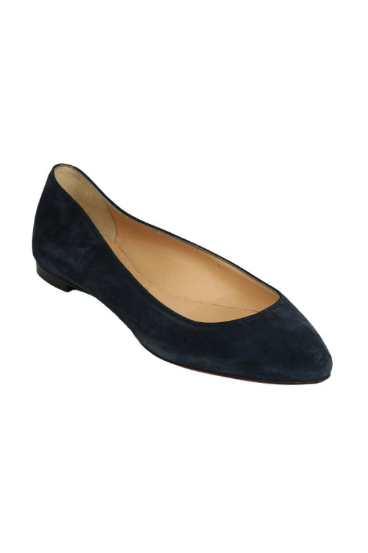 Christian Louboutin EU 36 Blue Suede Flats