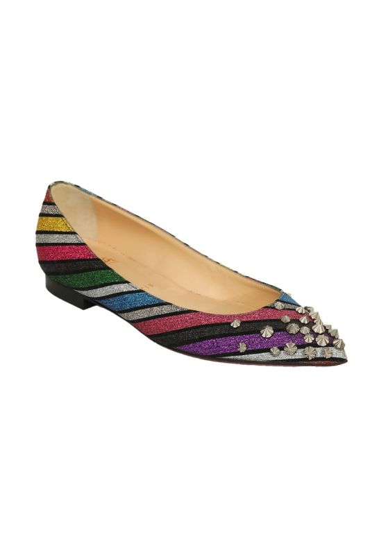 Christian Louboutin EU 36 Multicolor Spike Flat