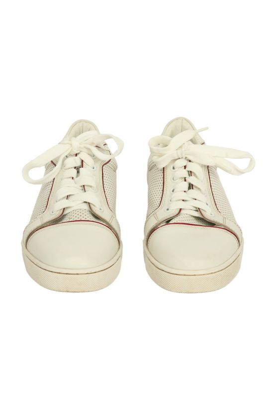 Christian Louboutin EU 36 White with Golden Lace Sneaker 