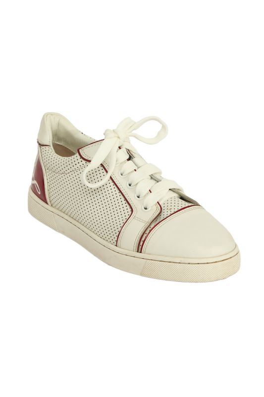 Christian Louboutin EU 36 White with Golden Lace Sneaker 