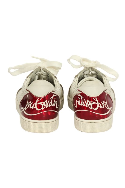 Christian Louboutin EU 36 White with Golden Lace Sneaker 