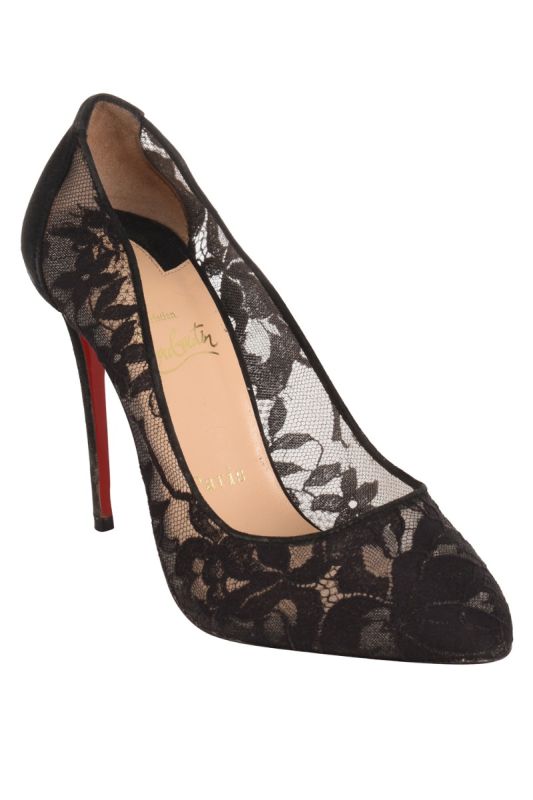 CHRISTIAN LOUBOUTIN LACE DORISSIMA PUMPS