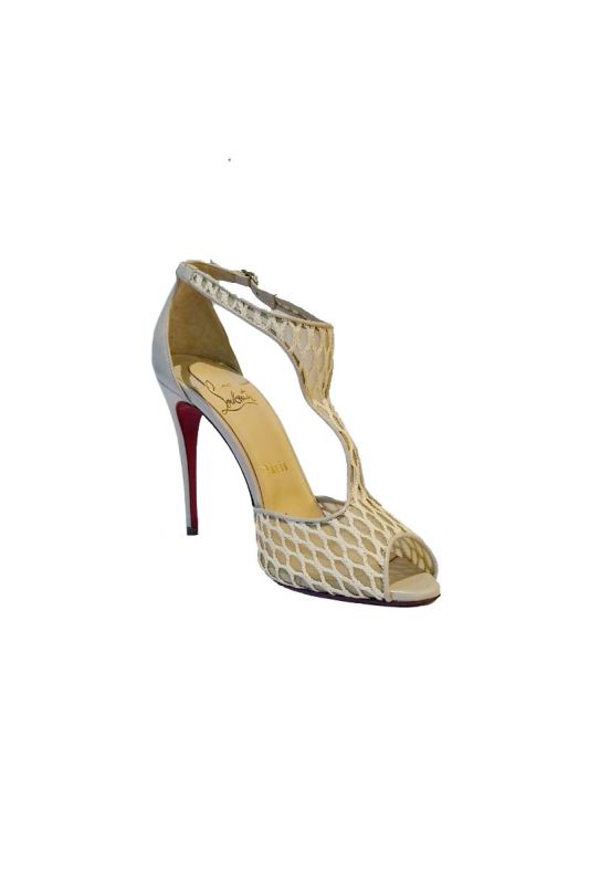 CHRISTIAN LOUBOUTIN MESH PEEPTOES