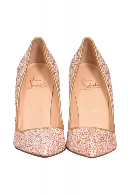 Christian Louboutin Multicolor Glitter Pigalle Follies Pumps